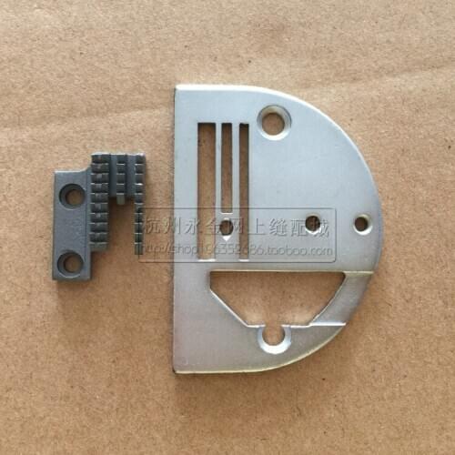 Feeding teeth synchronous machine pull cylinder hemming double row needle plate industrial sewing machine accessories