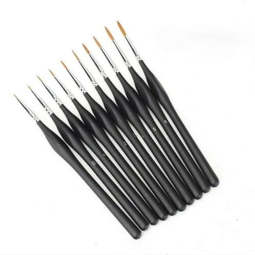 1pcs Soft Wolf Fur Paint Brushes Hook Line Pen Watercolor Painting Acrylic Watercolor Brush Art Supplies for Painting