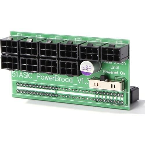 10 Ports PCIe 6 Pin 750W-1200W Power Supply Board for HP DPS-800GB A DPS-1200FB A DPS-1200QB A BTC Miner Mining