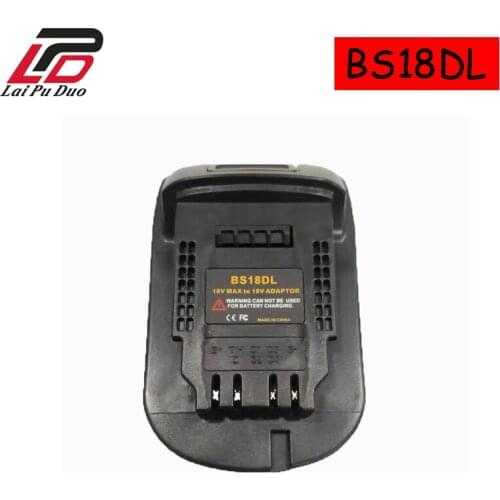 BS18DL Battery Adapter For Bosch 18V Battery Convert To 18/20V MAX For Dewalt Power Tool Converter