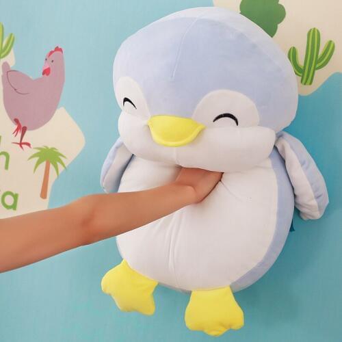 Big plush soft penguin toy lovely blue fat penguin doll gift about 60cm 2663