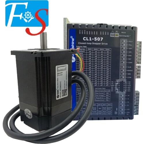 CNC Leadshine 2 phase 2.3N.m with Z phase feedback fully closed loop stepper motor 57CME23-Z + CL57losed Loop Servo Driver