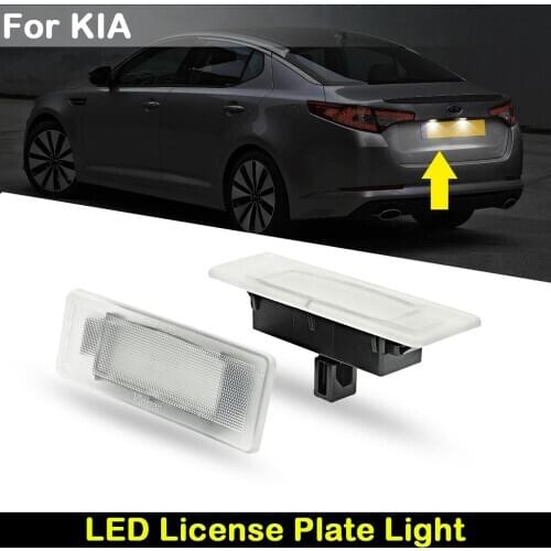 For Kia Optima Cadenza Sportage K2 K3 K5 Car Rear white LED license plate light number plate lamp