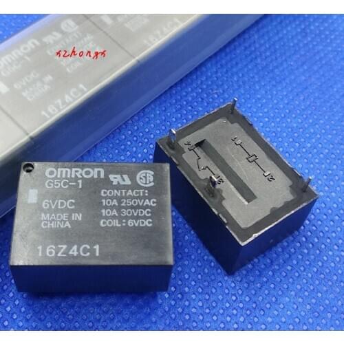G5C-1 6VDC Relay 10A 6V 4 Feet