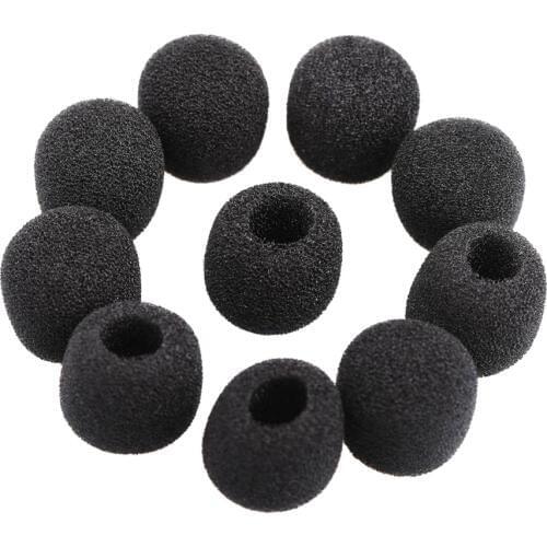 Small windproof foam protectors for microphone Lavalier for headphones, 15 pieces