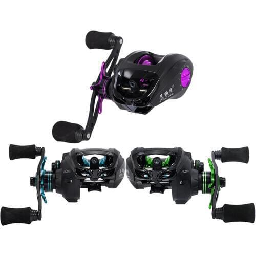 Baitcasting Reel 11+1 Ball Bearings 10 Max Drag 6.3:1 Gear Ratio Metal Spool 3 Colors Saltwater Fishing Reel Carp