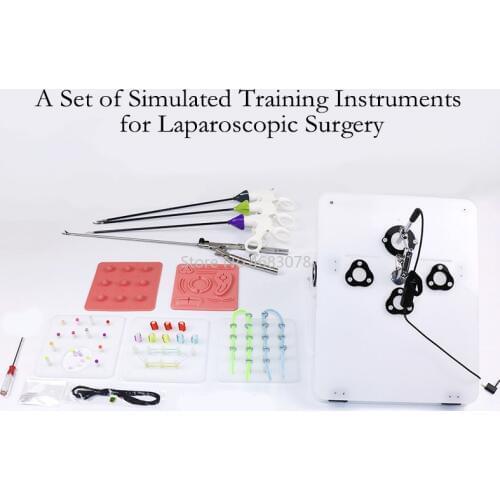 A complete set of laparoscopic surgery training simulator,Needle-holding forceps, separating forceps, separating clip, etc