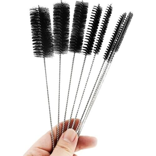 10Pcs Nylon Tube Brushes Slim Straw Set For Drinking Straws Glasses Keyboards Jewelry Bottle Cleaning Brush Kitchen Clean Tools