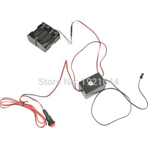 NEW Style DC12V 4-20meters Party Decorative EL inverter EL Driver for 4-20m EL wire and EL strip Powered by 8-AA batteries