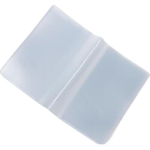 Plastic PVC Clear Pouch Name ID Credit Card Holder Case Organizer Keeper Pocket 20CA