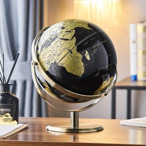 Retro Globe Terrestre Constellation Map Figures Manual Rotation living room Home Table Ornaments Office Decoration Accessories