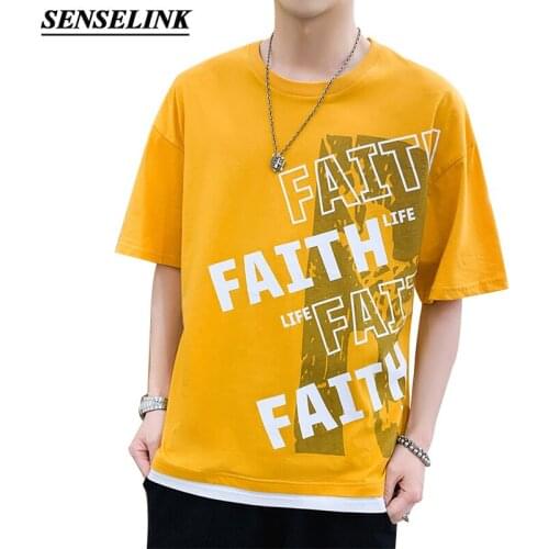 SENSELINK Men's T-shirts With Inscriptions