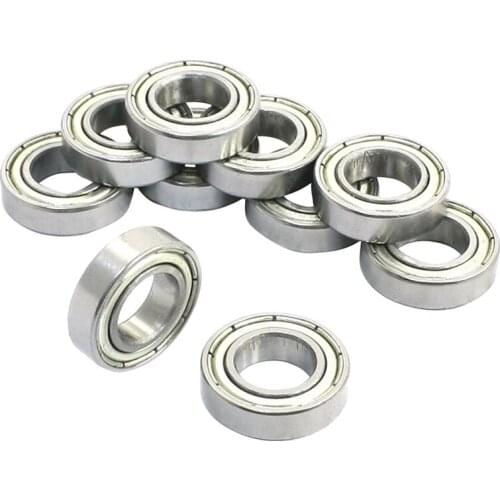 10Pcs 6800Z 10 x 19 x 5mm Single Row Shielded Deep Groove Ball Bearing