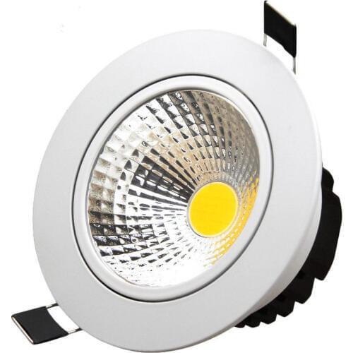 Super Bright Dimmable Led downlight COB Spot Light 5w 7w 10w 12w recessed led spot Lights Bulbs Indoor Lighting