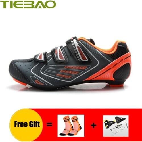 TIEBAO Road Cycling Shoes Women Men Self-locking Professional Cycling Sneakers Breathable Outdoor Sport Superstar Riding Shoes