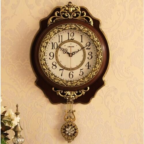 Vintage Retro Large Wall Clock Modern Design Reloj De Pared Creative Living Room Wall Watch Luxury Wall Clock Home Decoration