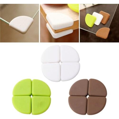 4Pcs Baby Kids Silicon Arc Corner Protector Table Corner Cover Safety Guards