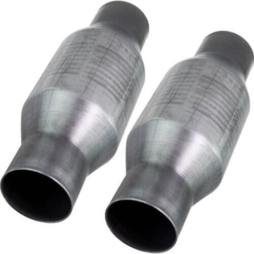 2.5 Inch Universal High Flow Performance Stainless Catalytic Converter pair