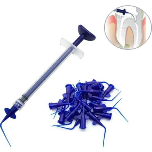 Disposable Irrigation Rinse Tips Dental Flexible Composite Resin Rinse Tip Endo Soft Needle Dental Materials
