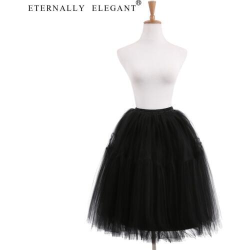 Free Shipping Women Fashion Girl Tulle Skirt 2018 Hot Sale Petticoat For Wedding Dress Underskirt EE6656