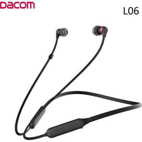 Dacom L06 Wireless Bluetooth Headset Earphone Sports Stereo Bass in-Ear Earbuds Neckband Earphones Headset with Mic for Phone