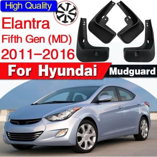 4pcs Car Accessories Mud Flaps Fender Flares for HYUNDAI ELANTRA 2011 2012 2013 2014 2015 2016 Mudflap Mudguards Splash Guard