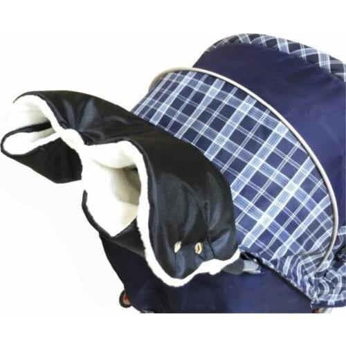 Kids Winter Warm Stroller Gloves Pushchair Hand Muff Waterproof Pram Mitten Thick Cotton Baby Buggy Clutch Baby Cart Accessories