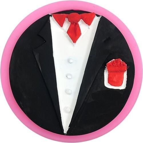 Tie man Cake Silicone Mold For Fondant Chocolate Cupcake Candy Decoration Baking Tool Clothes Moustache Resin Art Clay Moulds
