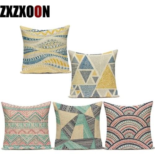 Boho Geometric Nordic Cushion Cover Pillow Cover Cushion Case Sofa Bed Decorative Pillow Polyester Fall Decor Pillowcase