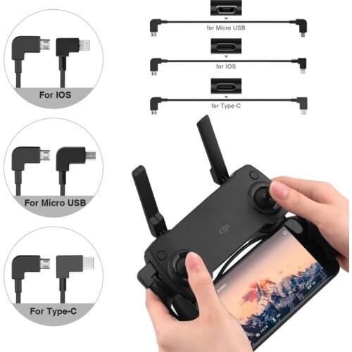 OTG Data Cable for DJI Mavic Pro Air 2 Zoom Pro Mini/Mini SE Spark Drone Connector Tablet Phone Type-C Micro-USB Wire