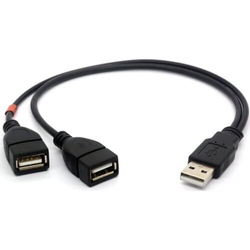 LBSC USB 2.0 1 to 2 Y Splitter Cable Adapter, USB 2.0 Type A Male to Dual USB 2.0 Female Jack Data Sync and Charging Cable