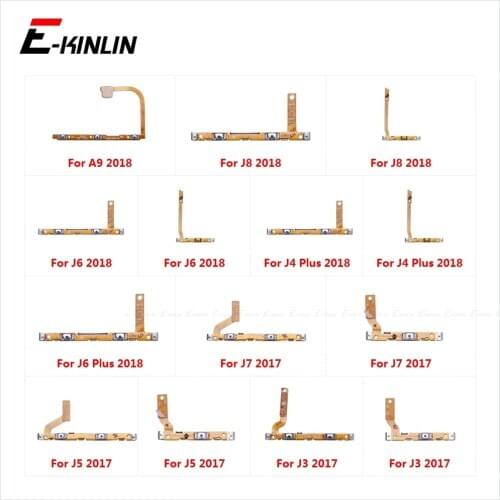 Power ON OFF Mute Switch Control Key Volume Button Flex Cable For Samsung Galaxy J8 J6 J4 J7 J5 J3 A9 2018 2017