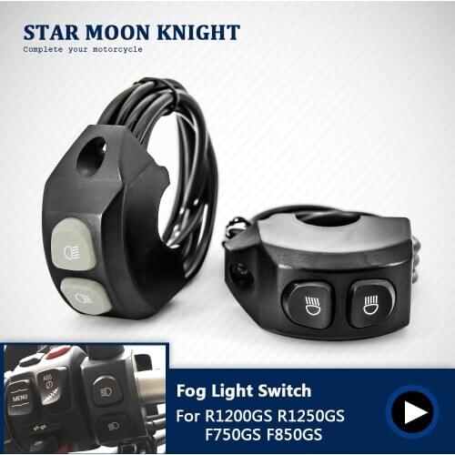 Handle Switch Controller Handle Button Button for BMW F750GS F850GS R1250GS R1200GS ADV LED Fog Light Intercom Windshield Lift