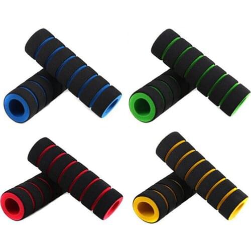 2Pc/1pair Bicycle Grips Bike Racing Bicycle Motorcycle Handle Anti-Skid Foam Sponge Cover Soft Handlebar Mountain Bike Bar