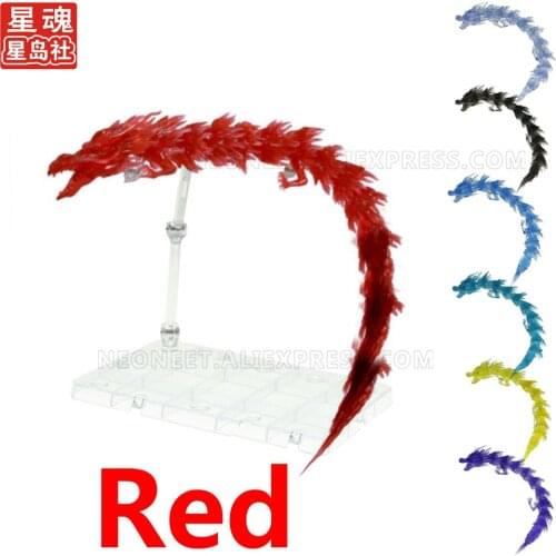 Red Demon Slayer SHF Figure Battle Scene Decoration Dragon Effects Whirlwind Flame Shenron Action Base Model Bracket Toy Child