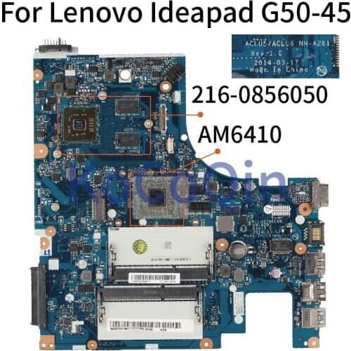 KoCoQin laptop motherboard For Lenovo G50-45 15' Inch Core A8-6410 Mainboard NM-A281 ACLU5/ACLU6 NM-A281 R5 M230 GPU