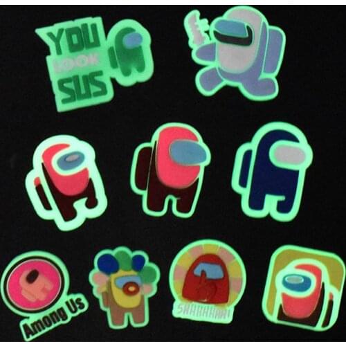 Cartoon Shoes Decoration Soft PVC Luminous Shoes Accessories Shoe Buckle Accessories