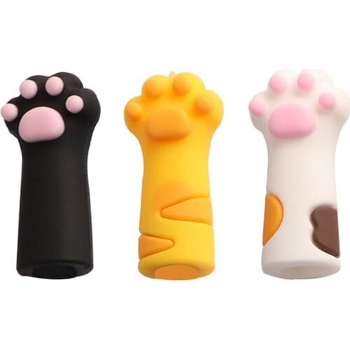 1Pcs cute Nipper Cover Cat Protective Sleeve Dead Skin Tweezers Cap for Nail Cuticle Scissors Manicure Pedicure Tools