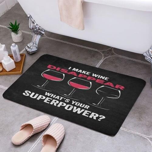 I Make Wine Disappear 3D Print Doormats Rectangle Non-Slip DoorMat Bedroom Kitchen Entrance Print Door rugs Dropshipping