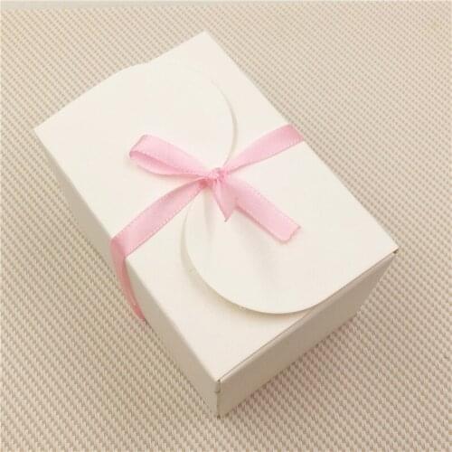 50Pcs/Lot Blank Kraft Paper Box For Doll Toys Packaging Party Supply Paper Gift Boxes Handmade Love+50Pcs Strings