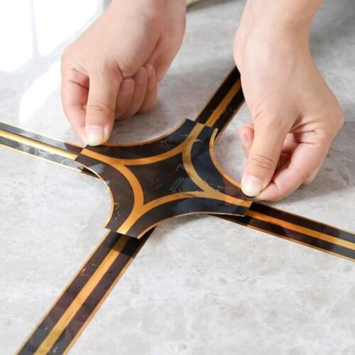 10 Meters Self Adhesive Tile Floor Stickers Wall Skirting Waterproof Waist Line Wallpaper Living Room Decorate PVC Vinyl Border