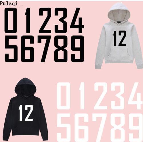 Pulaqi Heat Transfer Vinyl Thermal Sticker Iron on Transfer for Clothes Jacket Stripe on Clothes Number Patch Logo Norway Badge