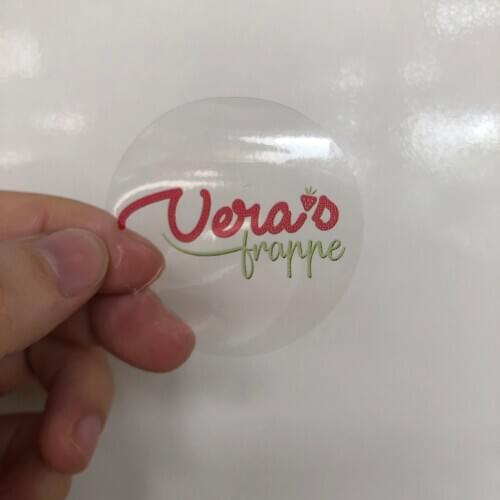 Waterproof Clear Transparent Custom Sticker with Customized LOGO Wedding Stickers Design Your Own Stickers Personalized Stickers