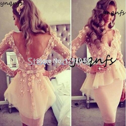 Vestidos Robe Cocktail Sexy Backless Formal Dress Women Elegant Short Mother of the Bride/Groom Dresses CD62 YNQNFS