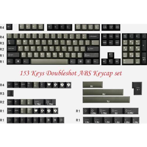 Dolch keycap sets EnjoyPBT Doubleshot ABS keycap cherry profile 153 keycaps for mechanical keyboard