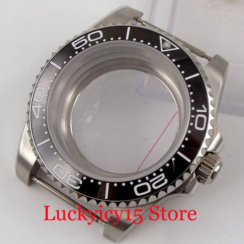 BLIGER 40mm Automatic Watch Case fit NH35A NH36A ETA 2836 MIYOTA 8215 MINGZHU 2813 Movement Seeing Backcover