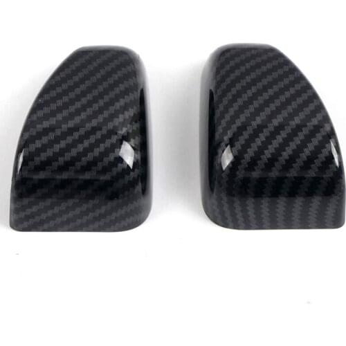 2PCS Carbon Fiber Seat Safety Belt Button Decor Cover Trim for Dodge Charger 2011+ / Chrysler 300 2015-2021 Accessories