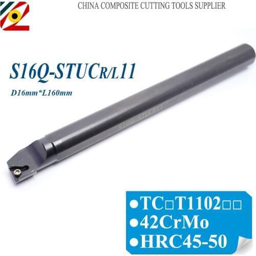 EDGEV For S16Q-STUCR11 S16Q-STUCL11 CNC Lathe Internal Turning Tool Holder Indexable Carbide Insert TCMT1102 Tools Shank Boring