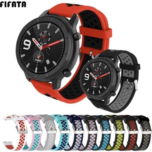 FIFATA Watch Strap For Amazfit GTR 47mm 42mm Wrist Band 20/22mm Bracelet For Samsung Galaxy Watch 3 45/41mm Active3 Watchbands
