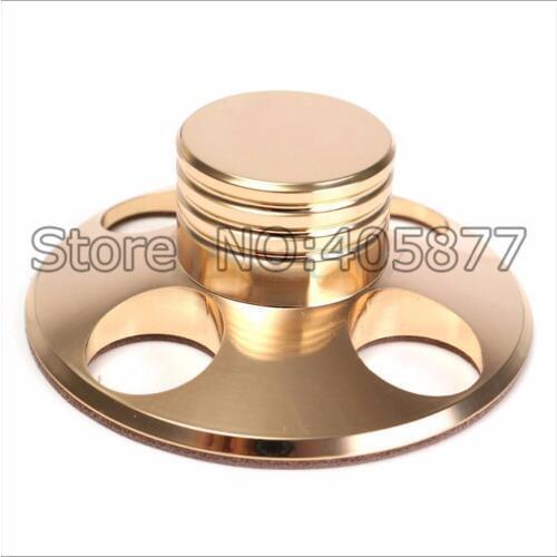 HiFi Soft Gold LP Disc Stabilizer Turntable Record Player Weight Vinyl Clamp
